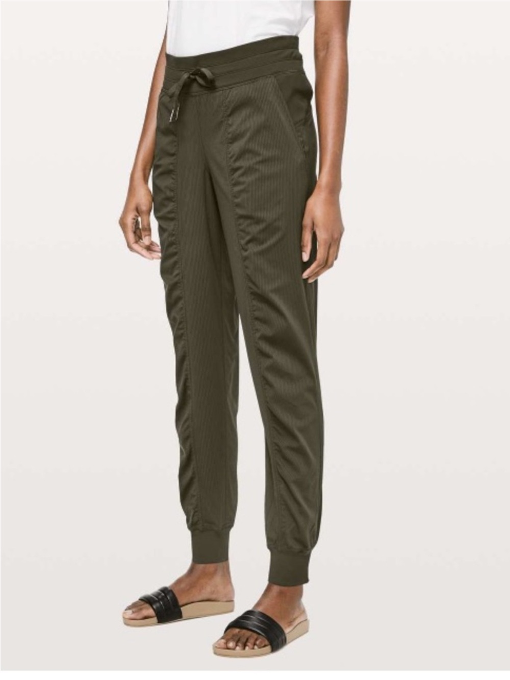 Lululemon Dance Studio Pants- Olive Drawstring Jogger Pants- Size 6